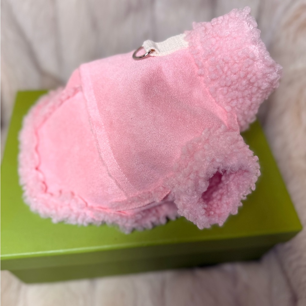 Pink Fleece Dog Jacket XS